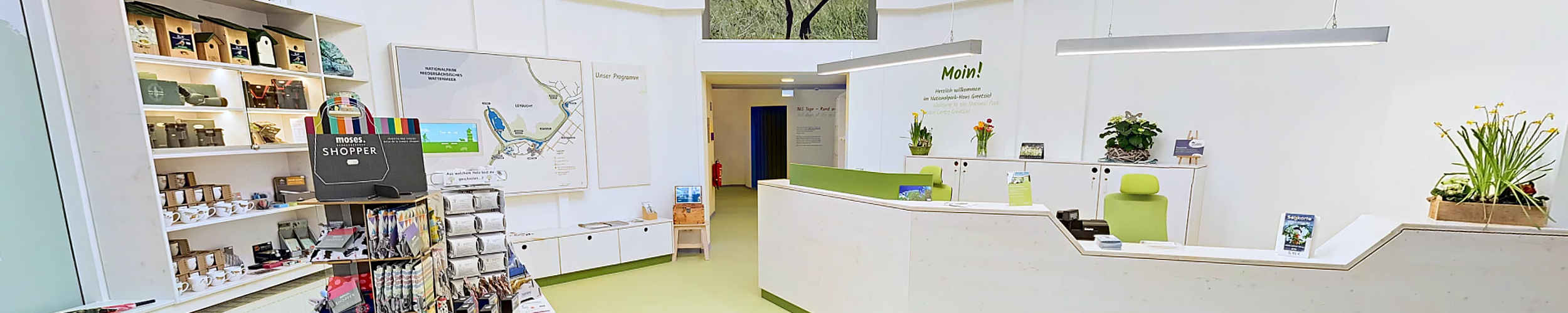 Eingangsbereich in unsere NP- Ausstellung